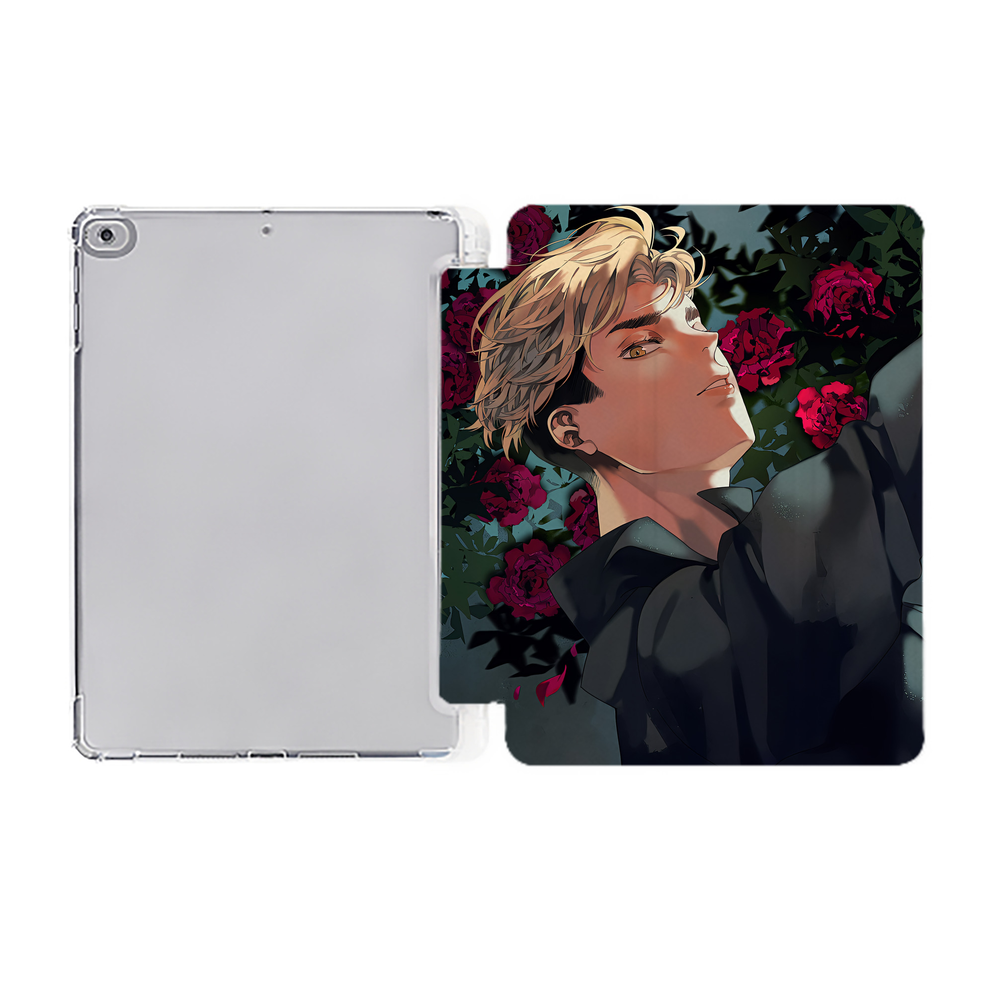 （画像用） ハイキュー!! Haikyu!! IPad ケース ペン収納付き 三つ折りスタンド PUレザー×シリコン 対応機種9.5/10.5/10.9インチ